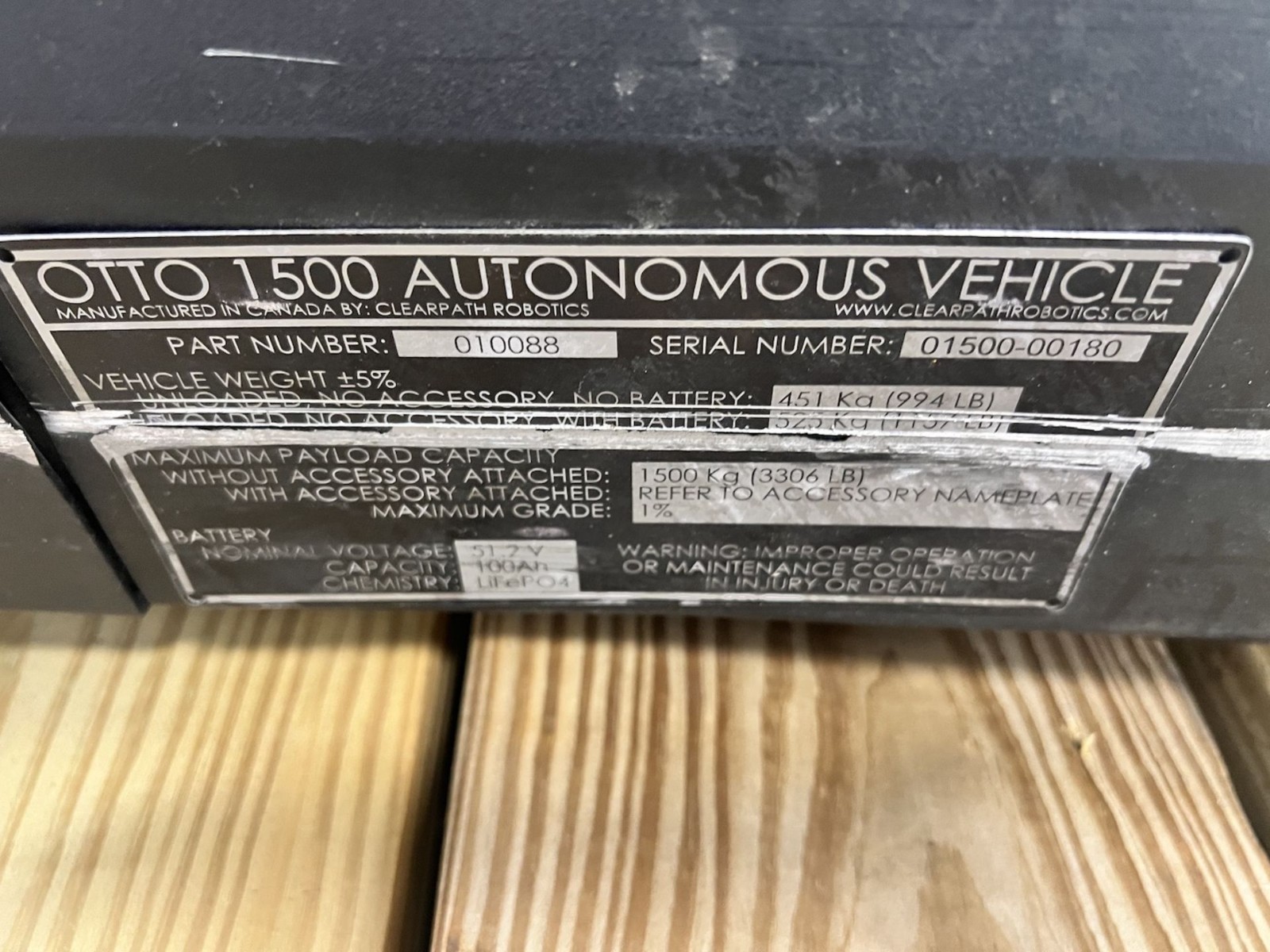 OTTO 1500 Autonomous Mobile Robot with Charger photo 4